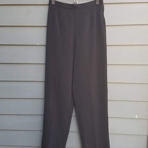 Coldwater Creek Black Stretch Trousers with Side Zip Size 6